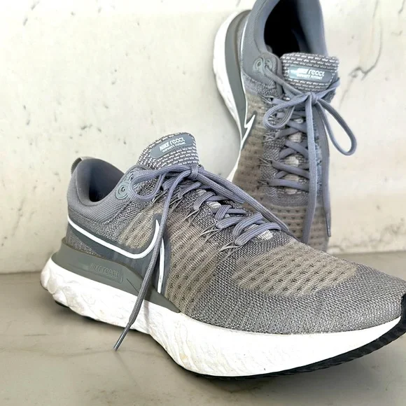 Nike | Shoes | Nike React Flyknit Size Womens 1 In Grey And  display picture 1
